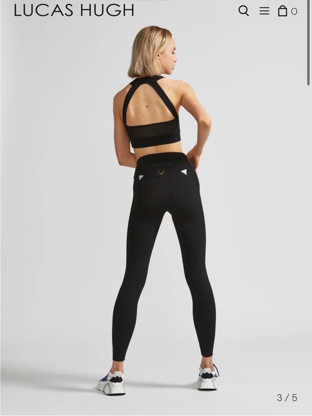 Lucas Hugh Performance V2 Black High-Waist Athletic Leggings Women’s MEDIUM